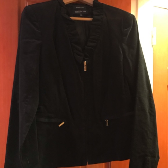Black Velvet-like jacket. New. Jones NY Signature - Picture 1 of 4